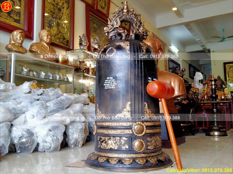 Đúc Chuông đồng 300kg cho chùa Thiện Khánh, Ninh Bình