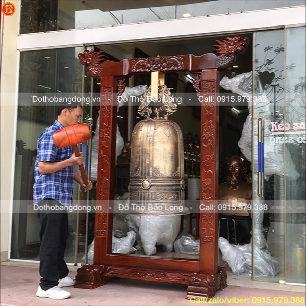 Đúc Chuông đồng 190kg cho chùa ở Vũng Tàu