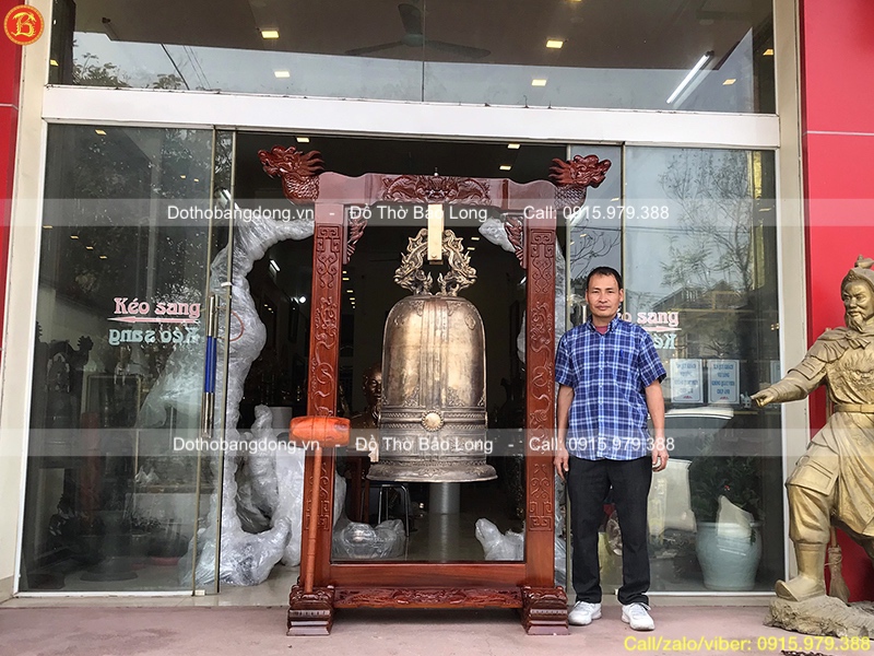 Đúc Chuông đồng 190kg cho chùa ở Vũng Tàu